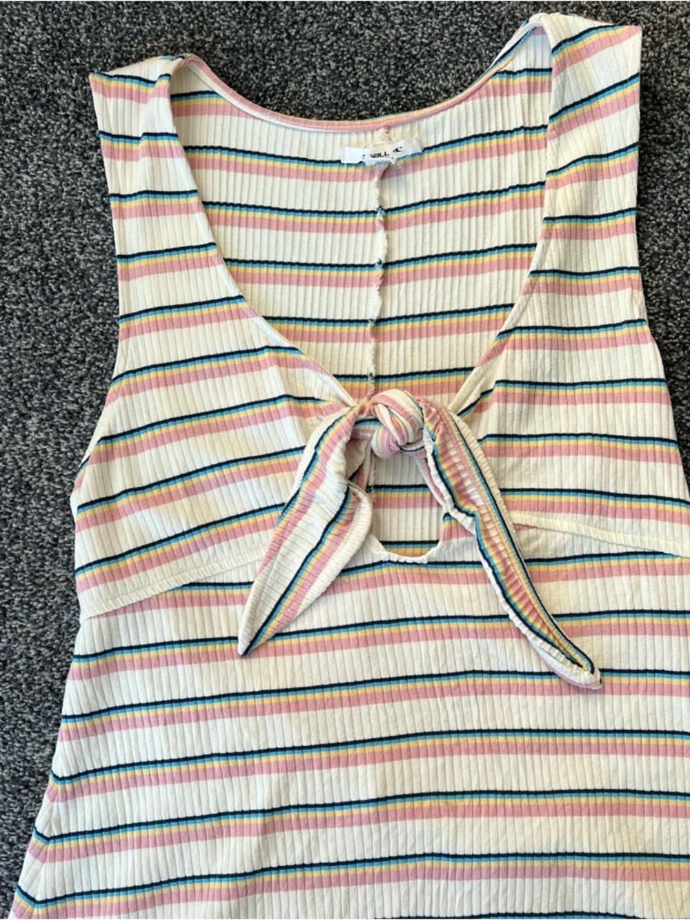 O'Neill Pastel Striped Ribbed Dress - Picture 2 of 9